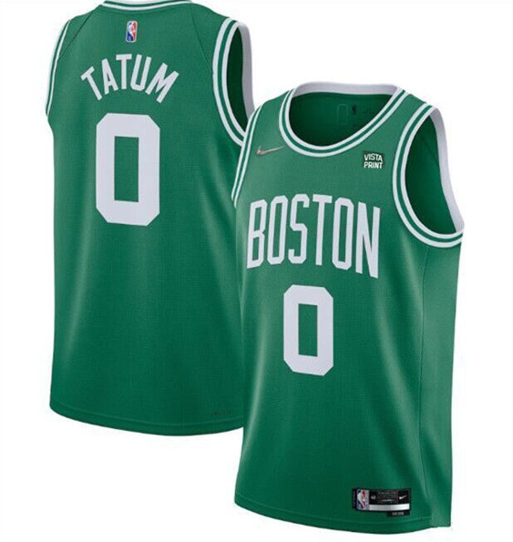 Men's Boston Celtics #0 Jayson Tatum 75th Anniversary Green Stitched Basketball Jersey - Click Image to Close